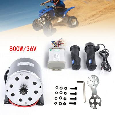 E-Bike Conversion silnik biurowy sterownik do skutera elektrycznego, zestaw śrub 2750 obr./min, silnik elektryczny z regulatorem gokart, zestaw do konwersji 36 V, 800 W