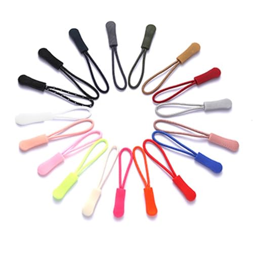 10pcs Zipper Pull Puller End Fit Rope Replacement Clip Buckle Fixer,PVC