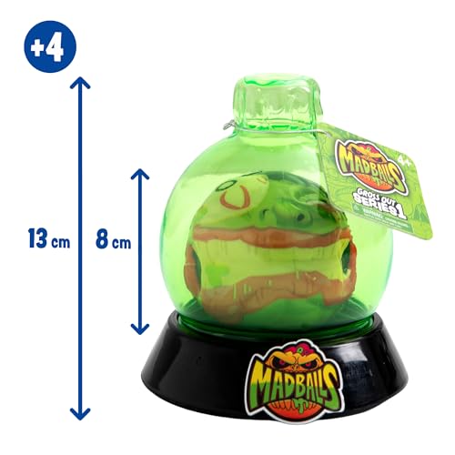 Bizak Madballs Zaubertrank, Monsterbälle mit gruseligem Design, springen bis zu 3 m, grünes Boot mit grünem Ball, 6 Kreaturen zum Sammeln, ab 4 Jahren (64433056-2)
