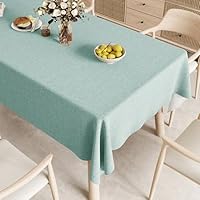 Sodahl 100%コットン　テーブルクロス 140×220 cm Amazon｜テーブルクロス 綿100％ 無地 140*220cm 防水 滑り止め すべり
