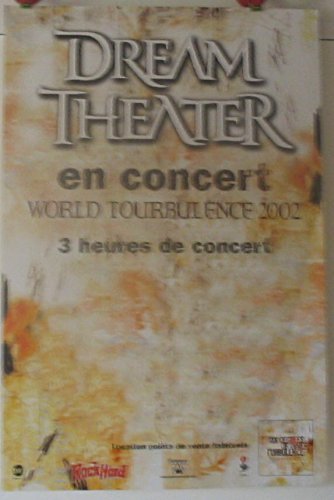 Dream Theater 2002 affiche 40x60cm pour decoration de salon de musique