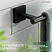 KOKOSIRI Towel Bar Matte Black Bathroom Hardware Hand Towel Rails Wall Mounted Kitchen Toilet Cabinet Paper Holder, Stainless Steel B3008BK