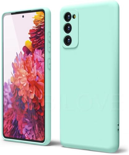 Image of MOBILOVE Back Cover Case for Samsung Galaxy S20 FE | S20 FE 5G | Pure Liquid Soft Matte Silicone Case Comes with Camera and Screen Protection Back Cover for Samsung Galaxy S20 FE | S20 FE 5G (Green)
