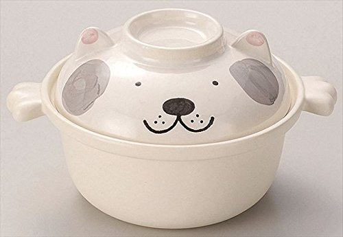 KAKUSEE Perro Tipo de Estilo Japonés Cazuela Bote para 1 Persona Gris 34-31-03 de Japón