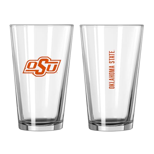 Image of Logo Brands NCAA 16 oz Pint Glass - Durable Glass With Bold Team Color- Chip-Resistant Rim Drinkware For Fans, Tailgates, Home Bars & Everyday Use