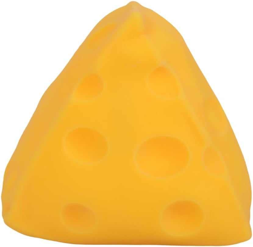 Cheese Squishies Squeeze Toy, Giant Cheese Squishy-Novelty Toy, Soft Rebounding Sensory Toys, Jumbo Cheeses Ball Stress Relief Fidgets Toys, Food Theme Squeeze Stress Ball, for Adults