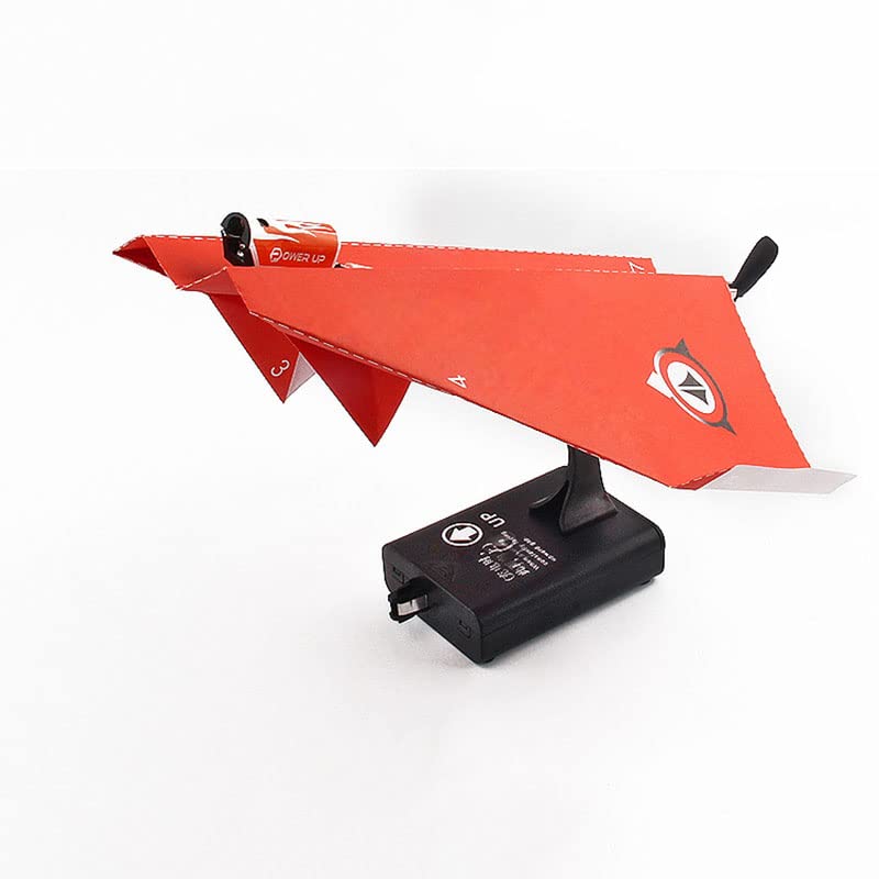 Electric Paper Airplane DIY Powerup Foldable Aircraft Model Сһаrɡiпɡ Motor Gliders With 2pcs Paper Air Plane Kids Outdoor Тоу