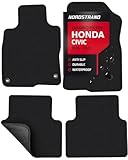 Floor Mats for Honda Civic 2016 2017 2018 2019 2020 2021 - Custom 3D Fit for Civic...