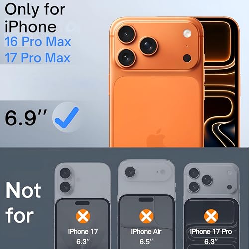 Image of OHAYO Privacy Tempered Glass Screen Protector Compatible with iPhone 17 Pro Max - 9H Anti-Spy Protection, HD Clear View, Bubble-Free Installation, Scratch Resistant, Case-Friendly Design