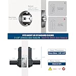 Keyless Entry Door Lock with Keypad and Handle for Front Doors, Touchscreen, Anti-peep Password, Auto-Locking, Matte Black - Image 5