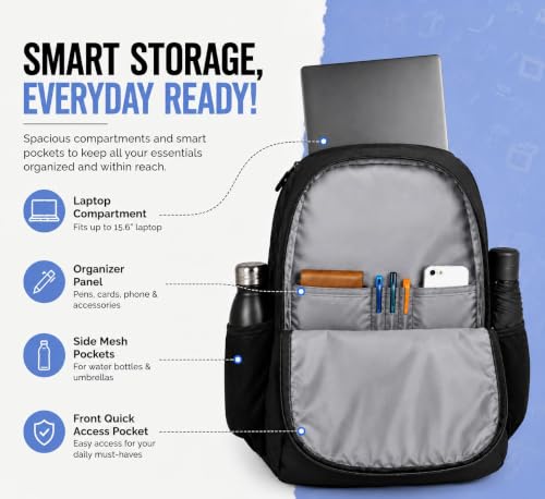 Buy STOREKARRT Laptop Backpack 37L Black SPIDER - Image 5