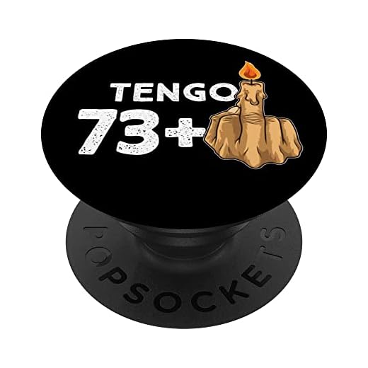 73+1 Dedo Medio Vela De Cumpleaños Para El 74º Cumpleaños PopSockets PopGrip Intercambiable