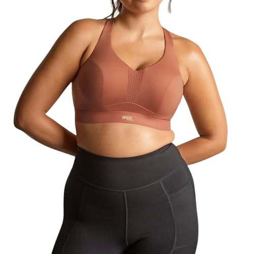 Panache Women's Endurance Wired Sports Bra – Non-Padded, Breathable, Seam-Free Cup Support – Sienna Rose, 36E