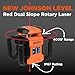 Johnson Level & Tool JRT300-RDHV-S Self-Leveling Red Dual Slope Rotary Laser System, 4,000FT Range, Lithium Ion Batteries, Magnetic Target, Laser Detector, Remote Control, Tripod and 13 FT Grade Rod