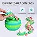 3D Printed Dragon Eggs with Dragon Inside,3D Printed Animals Toys,Fidget Toys,Figurine Decor