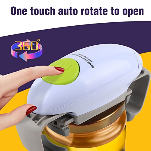 Analim Electric Jar Opener For All Size Caps And Lids, Automatic Bottle Opener For Arthritic Weak Hands, Powerful Hands Free Jar Bottle Opener Kitchen Gadget #TOP3