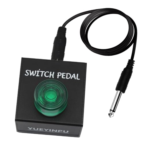 Yueyinpu Tap Switch Pedal For Guitar Effect Pedal With TS Cable (Latch Tap Switch)