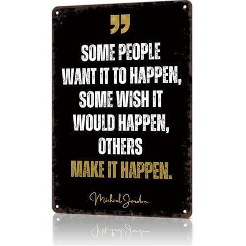 Vintage Metal Sign Michael Jordan Quotes Poster Retro Tin Signs