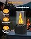 Tischkamin mit 2 Farben Deko Steinenmit, Tischfeuer für Indoor & Outdoor 4h Brenndauer - Verstellbare Flamme, Bio-Ethanol Kamin für Abendessen,Party,Balkon - schaffen Sie eine angenehme Atmosphäre