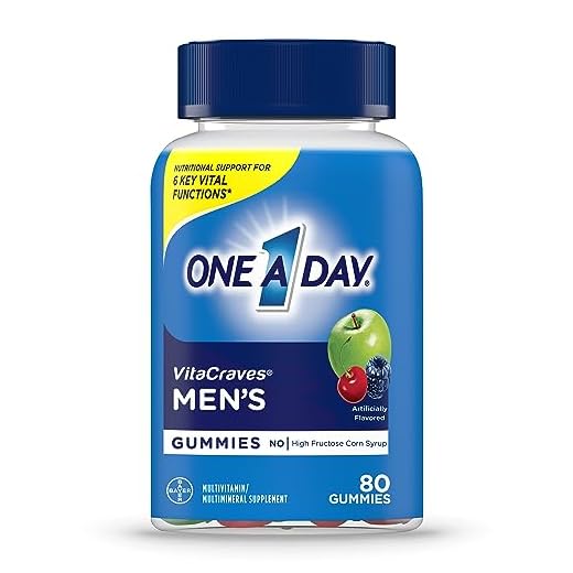 One A Day Men’s Multivitamin Gummies, Multivitamin for Men with Vitamin A, C, D, E, Calcium & More To Support Healthy Muscle Function, Gummies, 80 Count