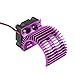 Odporny na zużycie silnika z wentylatorem Elektryczny silnik samochodu RC lekki z wentylatorem chłodzącym do elektrycznego samochodu RC w skali 1/10 540/550 silnika(purpurowy)