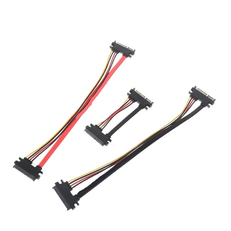 Cable Extensor SATA 22 Pines 30 cm Negro miniatura 6