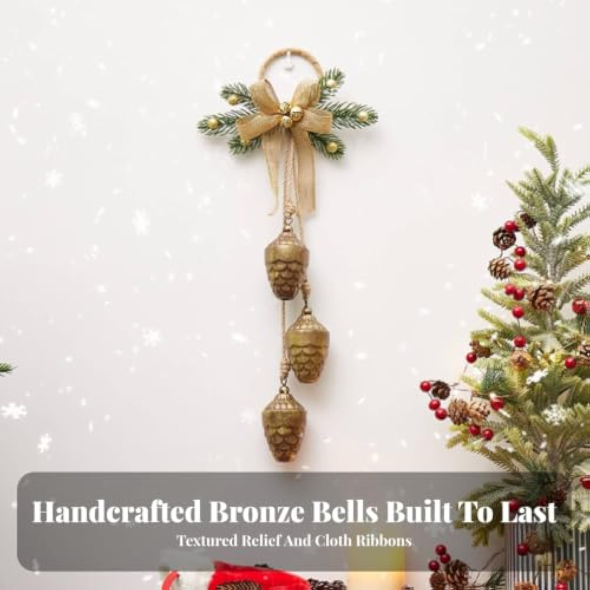 Hanging Ornament with Rope Loop, Artisan Metal Ornament