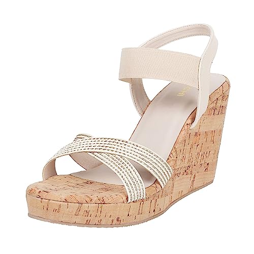 Image of Mochi Women Wedge High Heel Fashion Sandal