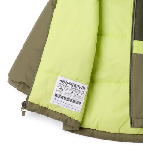 Columbia Youth Toddler Valley Runner II Jacket, Stone Green/Greenscape/Voltage, 4T3