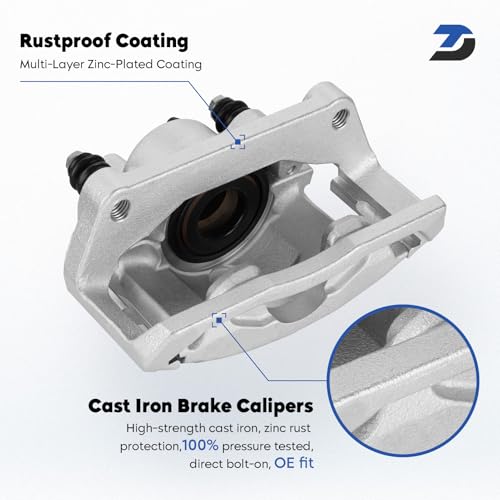Image of Front&Rear Disc Brake Caliper Assembly w /Bracket for 2009-2018 Dodge Ram 1500, Replacement 18-B4836 18-B4837 18-B5054 18-B5055