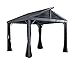 Produktbild Sojag Aluminium Carport-Pavillon, Überdachung und Autogarage South Beach 12x12 inkl. Moskitonetz 363x363 cm Gartenüberdachung