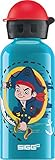 Sigg Captain Jake, niños Botella, 0.4 L, caño Segura, sin BPA, Aluminio, Color Azul