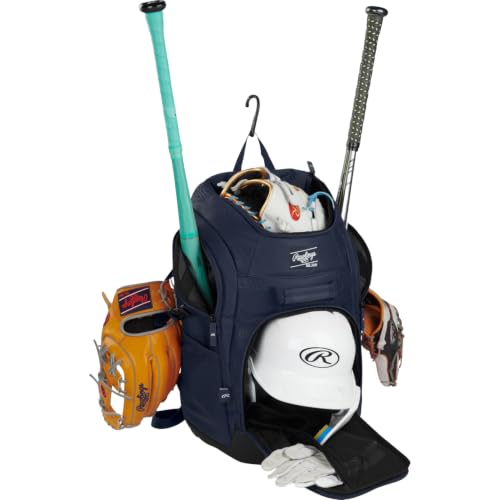 Sac à dos baseball Rawlings bleu marine pour équipement de sport - 6