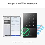 Aqara Smart Lock U50, Keyless Entry Door Lock with Apple Home Key, Bluetooth Deadbolt Lock, App Remote Control, Supports Apple HomeKit, Matter, Google Home, Alexa, IFTTT, Black - Image 5