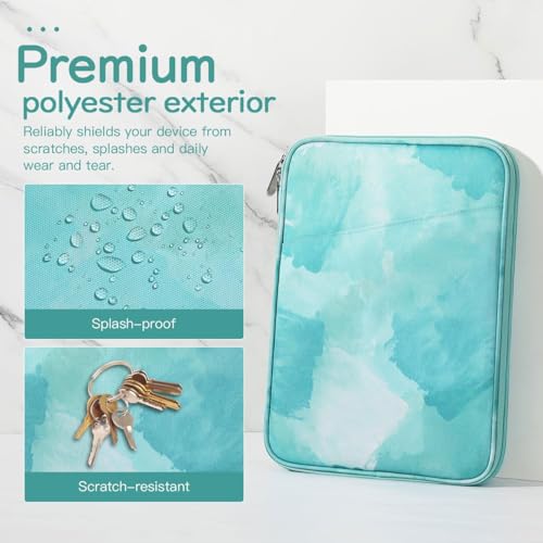 Image of Dadanism 9-11 inch Tablet Sleeve Bag Carrying Case for iPad (A16) 11th Gen 11 inch, iPad 10th Gen 10.9 inch Air 5 /4, iPad Air M4 /Pro 11 inch, iPad 9 /8 /7th, Galaxy Tab A11+ Plus 11 inch, Remarkable 2 10.3 inch,Sea Salt Green