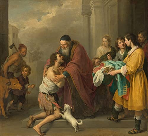 Tableau Le Retour du fils prodigue de Murillo - Œuvre d'art inspirante et intemporelle