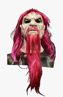 قناع تنكري مرعب بتفاصيل وجه غاضب وشعر أحمر طويل مميز للهالوين والمهرجانات التنكرية بجودة عالية من Next Store وتصميم واقعي ملفت للأنظار