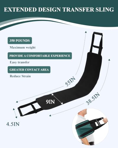 Image of SPRING SEAON Transfer Sling Lift Assist Gait Belt for Seniors and Disabled