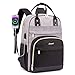 LOVEVOOK Backpack for Women,Laptop Backpack Women,Fits 17 Inch Laptop Bag,School Backpacks,Fashion Travel Work Anti-theft Bag,Waterproof Business Computer College Backpack Purse,Grey-Black-Balck