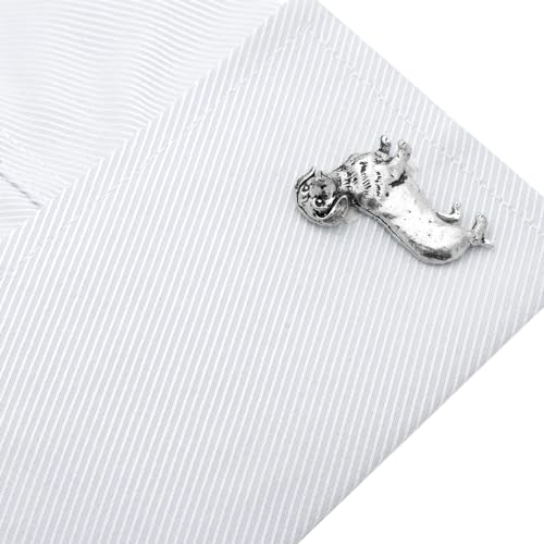 Pewter Dachshund Sausage Dog Cufflinks4