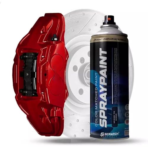 Candy Apple Red Caliper Paint - High-Gloss 1K Heat-Resistant Spray, 400ML Aerosol for Automotive Brake Drums, Rust Prevention, Durable Finish, Long-Lasting Protection for Cars