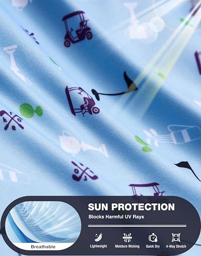 SANTINY Print Golf & Pickleball Shirt