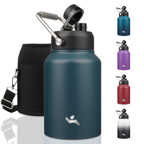 Image of Konokyo 64 oz Insulated Stainless Steel Water Bottle Jug with Handle
