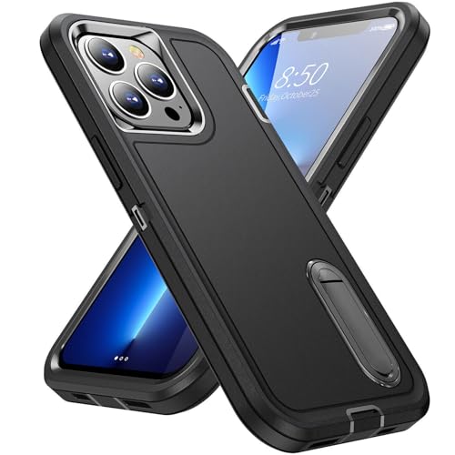 Coque rigide silicone noir iPhone 13 antichoc robuste et fine
