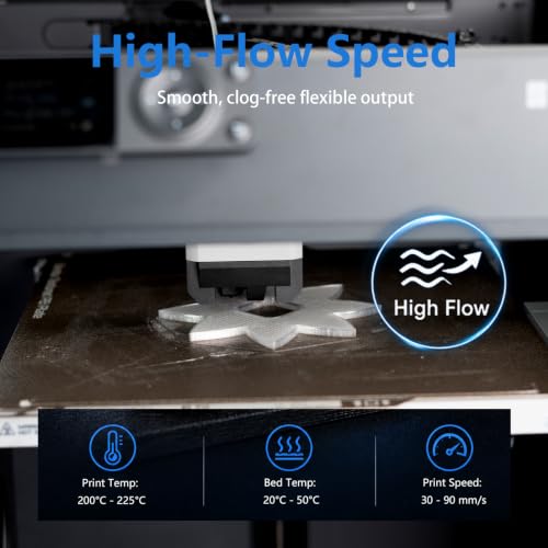 Image of Siraya Tech Flex TPU Filament - 85A Shore, ISO 10993, High Flexibility & Toughness, High Flow & Speed, Easy to Print, Moisture-Resistant Aluminum Bag - Ideal for Footwear, Protective Gear (Black, 1kg)