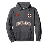 England Football Team Hoodie Number 10 English Flag Soccer