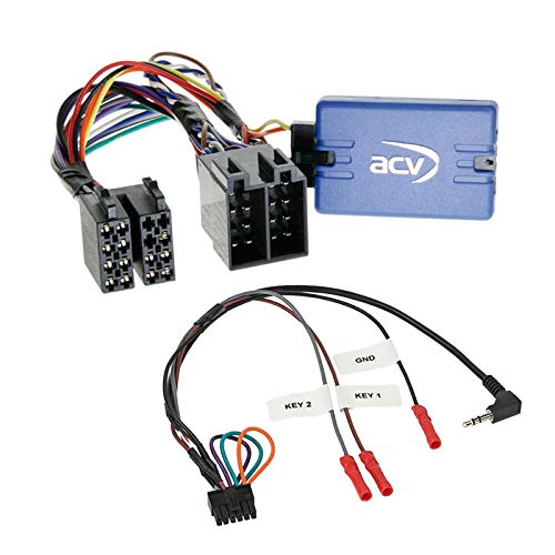 Lenkradfernbedienung Adapter Interface LFB Multi-Anschluss passend für Peugeot 206 2002-2007 kompatibel mit verschiedenen Autoradios