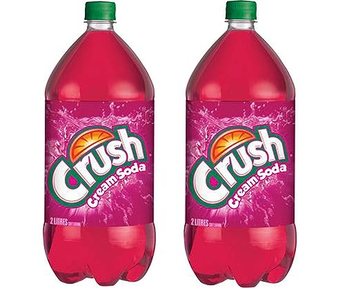 Crush Cream Soda Soft Drink 2 Bottles, 2 Litres / 67.6 Fluid Ounces each {Imported from Canada} (2 Bottles)