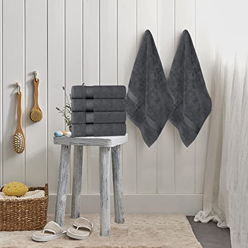 Image of Utopia Towels 6 Pack- Bath Towel Set, 100% Ring Spun Cotton (24 x 48 Inches) Medium Lightweight and Highly Absorbent Quick Drying, Premium Towels for Hotel, Spa and Bathroom (Grey)