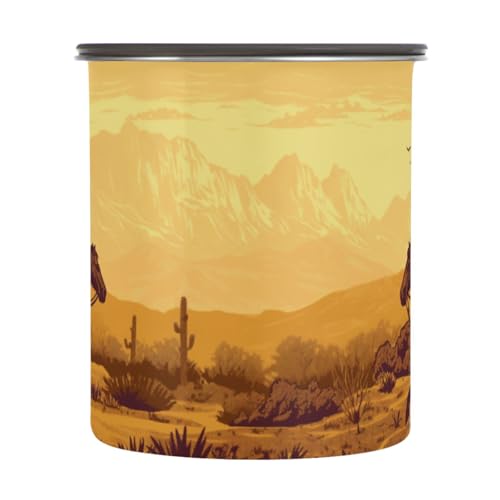 Bote de Café de Acero Inoxidable ATTX 900ml con Tapa Hermética